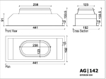 Kit Grille de soufflage double déflexion 400x150mm- Blanc - Plénum de soufflage ABS 400x150 - 1 piquage  Ø200mm