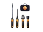 Smart Probes Set climaticien - Thermo- anémomètre, Anémomètre à hélice, Thermo- hygromètre, Thermomètre infrarouge et étui de  transport - TESTO