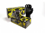 Gants jetable nitrile ultra résistant - Boîte de 100 gants noir - Taille L - BLACKMAMBA