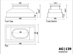 Kit Grille de soufflage double déflexion 300x150mm- Blanc + Plénum de soufflage ABS 300x150 - 1 piquage  Ø160mm