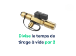 Démonte Schrader sous pression avec vanne de récupération - 1/4' et 5/16'' TF-VCR1  / Teddington VALUE