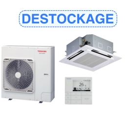 Monosplit - Monophasé + cassette standard, sous face et télécommande - TOSHIBA