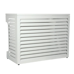 Cache climatisation aluminium blanc - Taille M