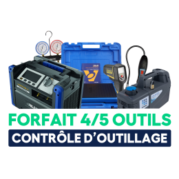 Forfait de vérification d'outillage frigoriste - 4/5 outils  (toutes marques)