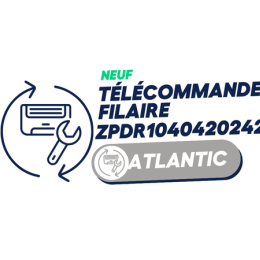 UTY-RNRYZ5 - Télécommande filaire à écran tactile (en remplacement de UTY-RNRY) - ATLANTIC dont 0,12 euros d''éco-contribution