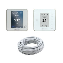 Pack Thermostats BluEZero (1) Think Radio Blancs (3) + Câble bus 15m