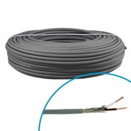 Cable blindé 2x1 couronne de 100m