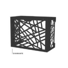 Cache clim acier galvanisé model Diamante Taille S - noir - ASPEN PUMPS