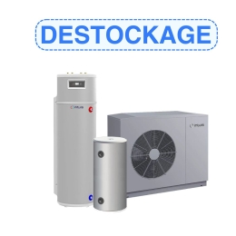 PAC Air/Eau HTi70 11kW mono+Pilote DS170D +ballon 40L, monobloc, Hte T°C- R290 - INTUIS