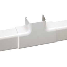 Té d'intersection pour goulotte 80x60 blanc (4pcs) - IMPERIALE