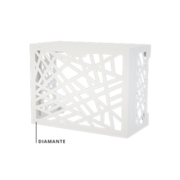 Cache clim acier galvanisé model Diamante Taille S - blanc - ASPEN PUMPS