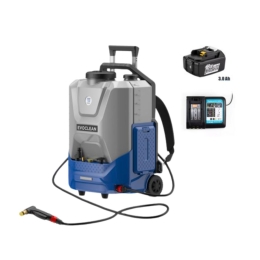 Nettoyeur à pression EVOCLEAN inclus avec 1 batterie 18V 3.0 Ah et 1 station de charge rapide - LINSTRUMENT