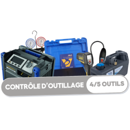 Forfait de vérification d'outillage frigoriste - 4/5 outils  (toutes marques)