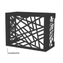 Cache clim acier galvanisé model Diamante Taille M - noir - ASPEN PUMPS