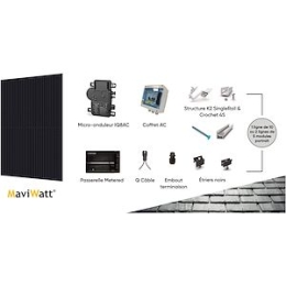 Kit PV MaviWatt x ENPHASE Ardoise de 4,5kWC (ecotaxe 8,30€)