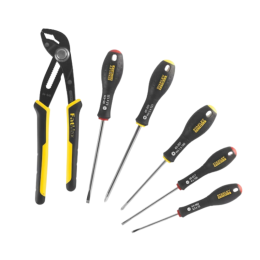 Pince multiprise à verrouillage 250mm + Tournevis éléctricien et Phillips (6pcs) STANLEY/FATMAX