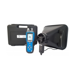 Kit anémomètre à hélice et manomètre + cône de mesure de débit 250 x 250 mm + certificat d'ajustage AFD-550K - LINSTRUMENT