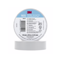Bande isolante électrique 20m x 19mm Blanc - 3M