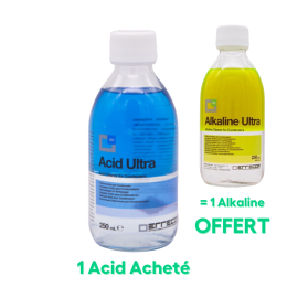 1 ACID ULTRA acheté = 1 ALKALINE ULTRA offert ! Nettoyant puissant pour condenseur - Anti corrosion et calcaire - ERRECOM/LINSTRUMENT (Flacon 250ml )