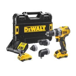 Perceuse visseuse à têtes multiples XR 12V 3Ah Li-Ion Brushless DeWALT + 2 batteries et 1 chargeur