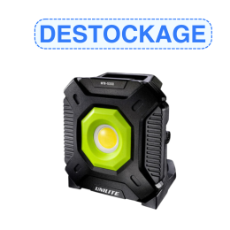 DESTOCKAGE - Lampe de chantier LED rechargeable/branchable sur secteur - UNILITE