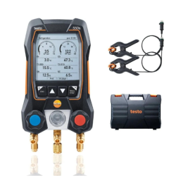 Testo 550s Kit standard - Manifold électronique intelligent avec sondes de température filaire à pince