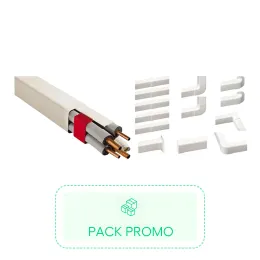 Kit Goulotte 110x75 Ivoire 2ML (4pcs) + Carton 13 accessoires 110 Ivoire - IMPERIALE