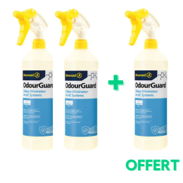 Odourguard Advanced Spray 1L éliminateur d'odeurs RTU / 2 + 1 OFFERT