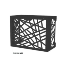 Cache clim acier galvanisé model Diamante Taille L - noir - ASPEN PUMPS