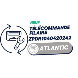 UTY-RNRYZ5 - Télécommande filaire à écran tactile (en remplacement de UTY-RNRY) - ATLANTIC dont 0,14 euros d''éco-contribution