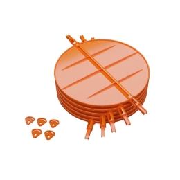 LOT - 5 volets de réglage de débit d'air diamètre 200 mm - BAILLINDUSTRIE