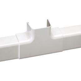 Té d'intersection pour goulotte 110x75 blanc (carton de 2pcs) - IMPERIALE