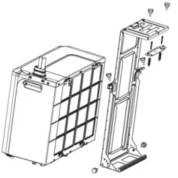 Support balustrade et fenêtre de toit pour climatiseur mobile split COOLEO SPLIT - TEDDINGTON